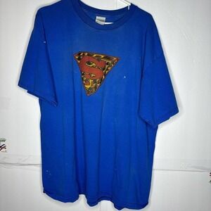 Vintage Santana Supernatural Tour‎ 2002 band tee in a bold blue colorway